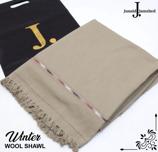J. GENTS WOOL SHAWL LIGHT GREY