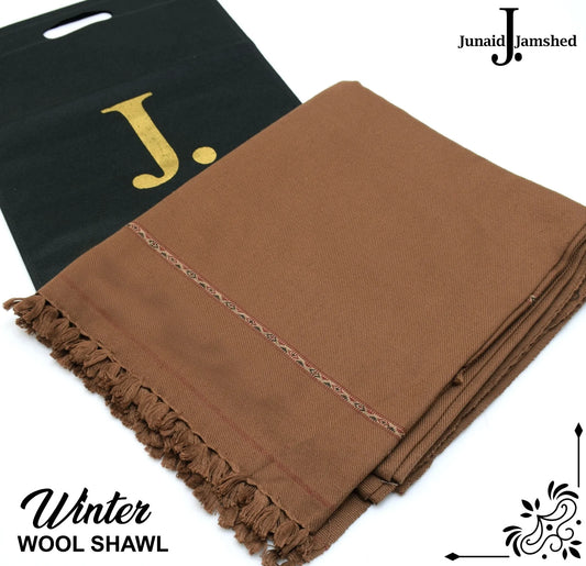 J. GENTS WOOL SHAWL BROWM